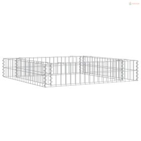 Horganyzott acél gabion magaságyás 100 x 100 x 20 cm