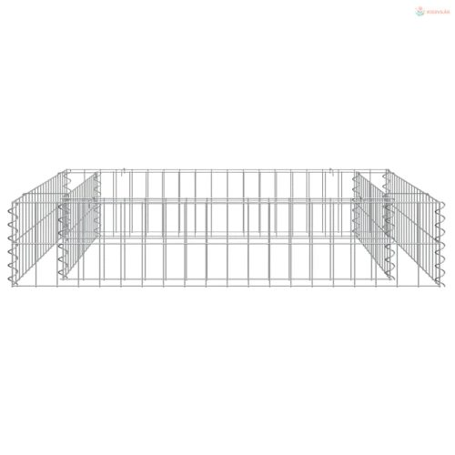 Horganyzott acél gabion magaságyás 100 x 100 x 20 cm