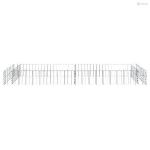 Horganyzott acél gabion magaságyás 200 x 100 x 20 cm