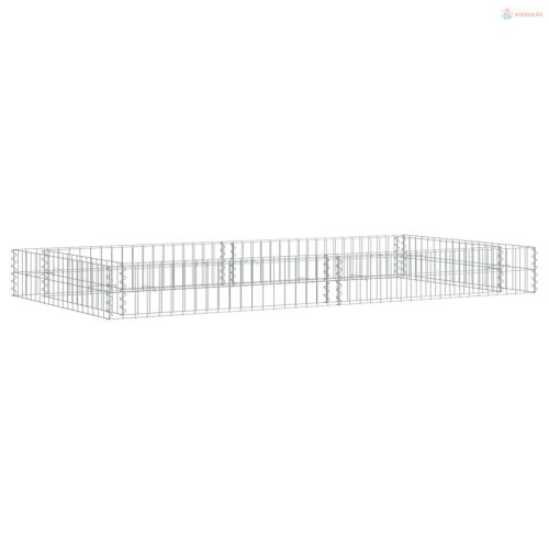 Horganyzott acél gabion magaságyás 200 x 100 x 20 cm