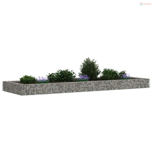 Horganyzott acél gabion magaságyás 300 x 100 x 20 cm
