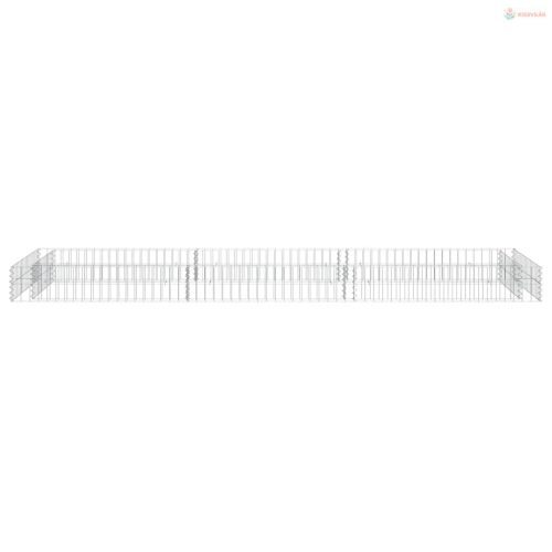 Horganyzott acél gabion magaságyás 300 x 100 x 20 cm