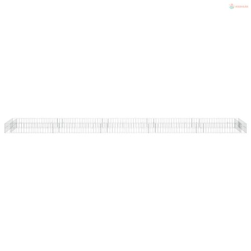 Horganyzott acél gabion magaságyás 500 x 100 x 20 cm