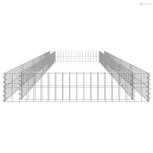 Horganyzott acél gabion magaságyás 500 x 100 x 20 cm