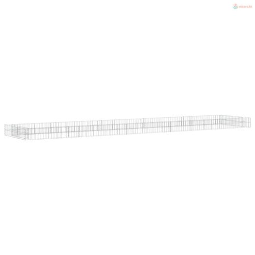 Horganyzott acél gabion magaságyás 500 x 100 x 20 cm