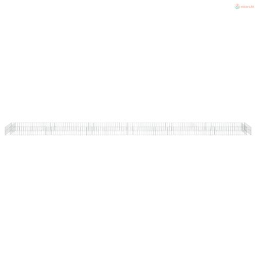 Horganyzott acél gabion magaságyás 600 x 100 x 20 cm