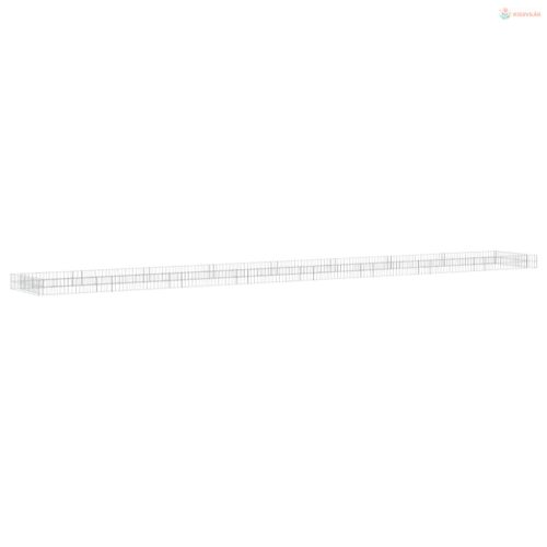 Horganyzott acél gabion magaságyás 800 x 100 x 20 cm