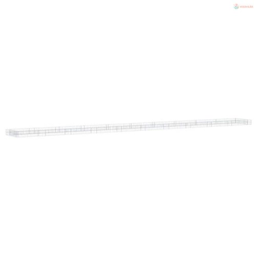 Horganyzott acél gabion magaságyás 1000 x 100 x 20 cm