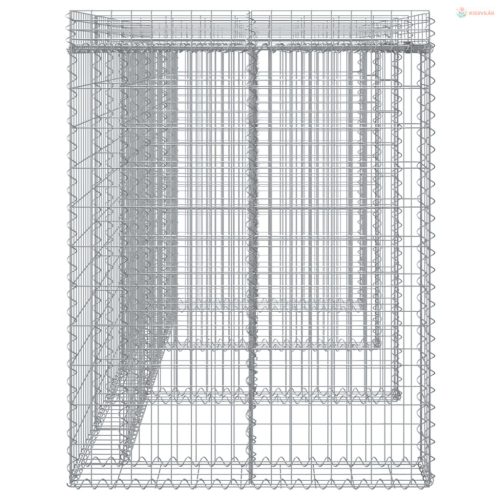 Horganyzott vas gabionkosár szemeteskukához 270 x 91 x 120 cm