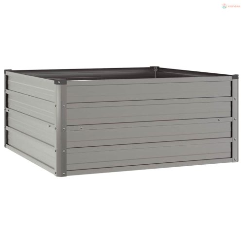 Rozsda színű corten acél kerti magaságyás 100 x 100 x 45 cm