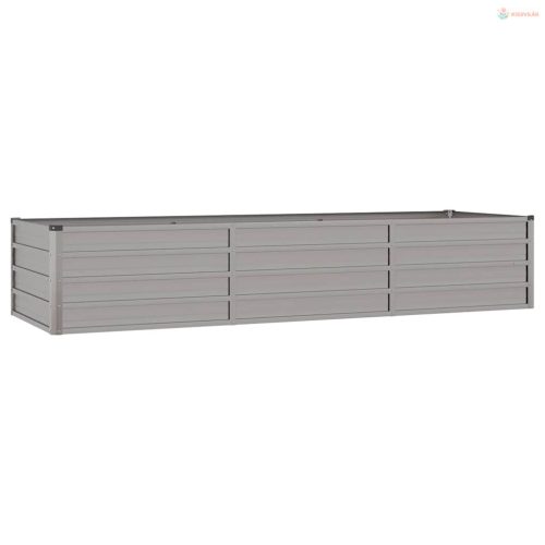 Rozsda színű corten acél kerti magaságyás 240 x 80 x 45 cm