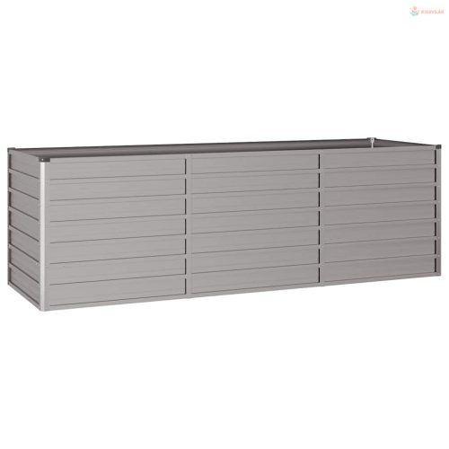 Rozsda színű corten acél kerti magaságyás 240 x 80 x 77 cm