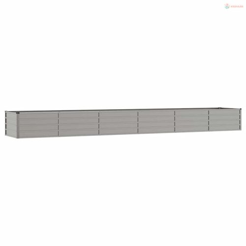 Rozsda színű corten acél kerti magaságyás 480 x 80 x 45 cm