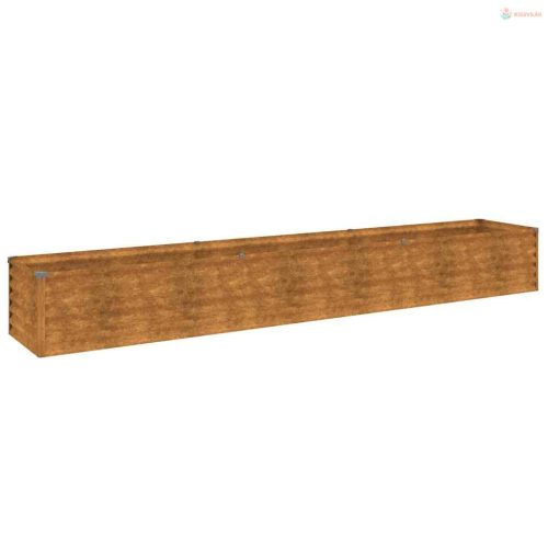 Corten acél kerti magaságyás 291 x 50 x 36 cm