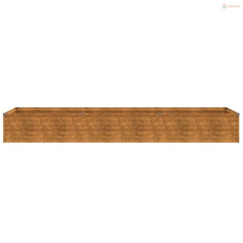 Corten acél kerti magaságyás 291 x 50 x 36 cm