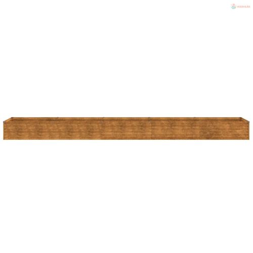 Corten acél kerti magaságyás 482 x 50 x 36 cm