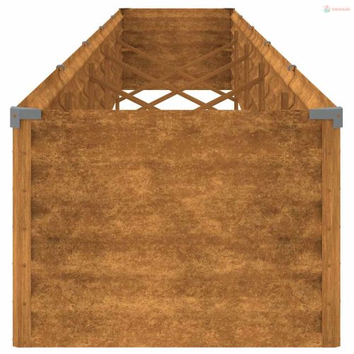 Corten acél kerti magaságyás 482 x 50 x 36 cm