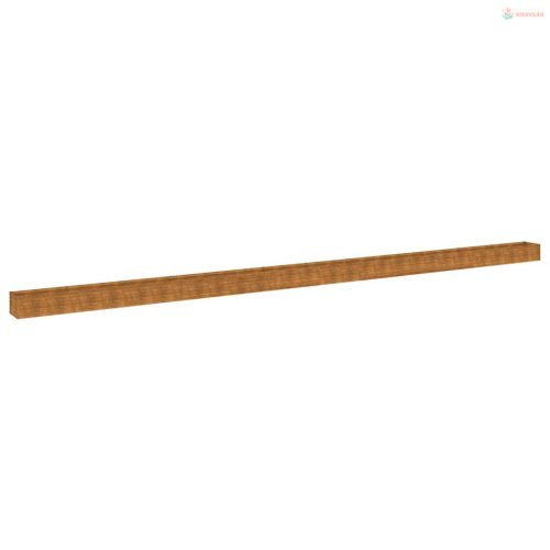 Corten acél kerti magaságyás 1152x50x36 cm
