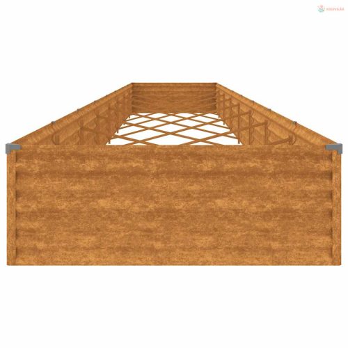 Corten acél kerti magaságyás 770x100x36 cm