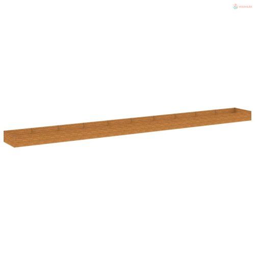 Corten acél kerti magaságyás 960x100x36 cm