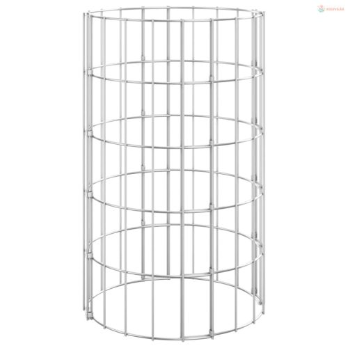 3 db kör alakú horganyzott acél gabion magaságyás Ø30 x 50 cm