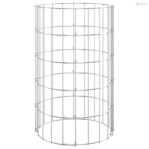 3 db kör alakú horganyzott acél gabion magaságyás Ø30 x 50 cm