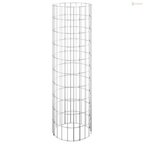3 db kör alakú horganyzott acél gabion magaságyás Ø30 x 100 cm