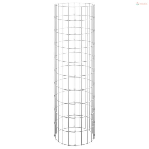 3 db kör alakú horganyzott acél gabion magaságyás Ø30 x 100 cm