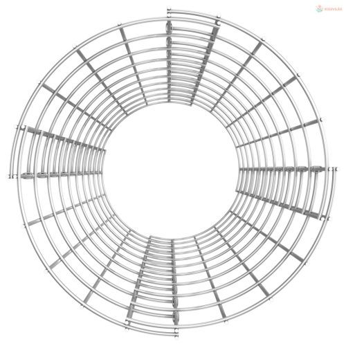 3 db kör alakú horganyzott acél gabion magaságyás Ø30 x 100 cm