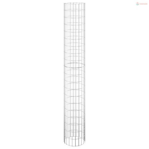 3 db kör alakú horganyzott acél gabion magaságyás Ø30 x 200 cm
