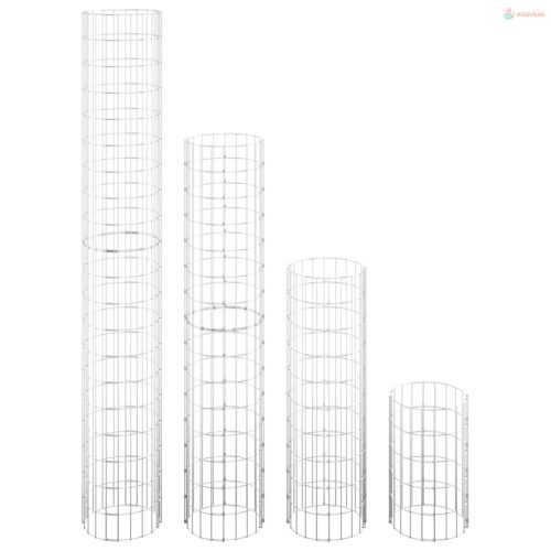 4 db kör alakú gabion magaságyás Ø30 x 50 / 100 / 150 / 200 cm