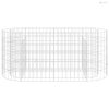 Horganyzott vas gabion magaságyás 120 x 50 x 50 cm