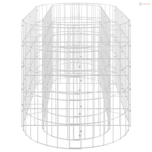 Horganyzott vas gabion magaságyás 120 x 50 x 50 cm