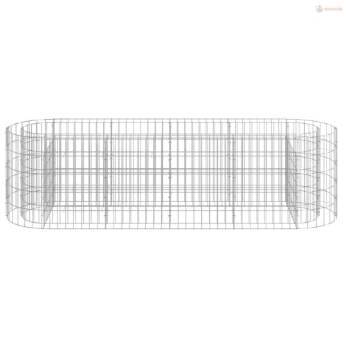 Horganyzott vas gabion magaságyás 190 x 50 x 50 cm