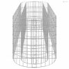 Horganyzott vas gabion magaságyás 190 x 50 x 50 cm