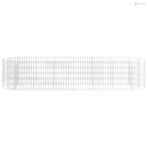 Horganyzott vas gabion magaságyás 260 x 50 x 50 cm