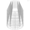 Horganyzott vas gabion magaságyás 330 x 50 x 50 cm