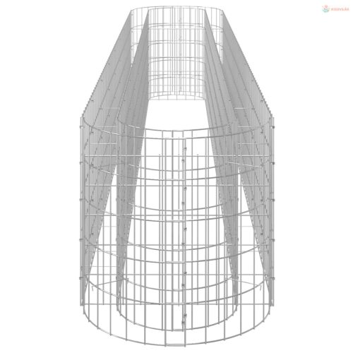 Horganyzott vas gabion magaságyás 330 x 50 x 50 cm
