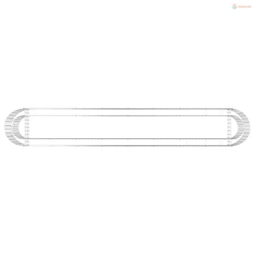 Horganyzott vas gabion magaságyás 330 x 50 x 50 cm