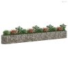 Horganyzott vas gabion magaságyás 470 x 50 x 50 cm