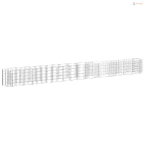 Horganyzott vas gabion magaságyás 540 x 50 x 50 cm
