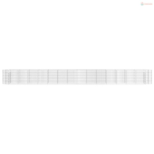 Horganyzott vas gabion magaságyás 540 x 50 x 50 cm