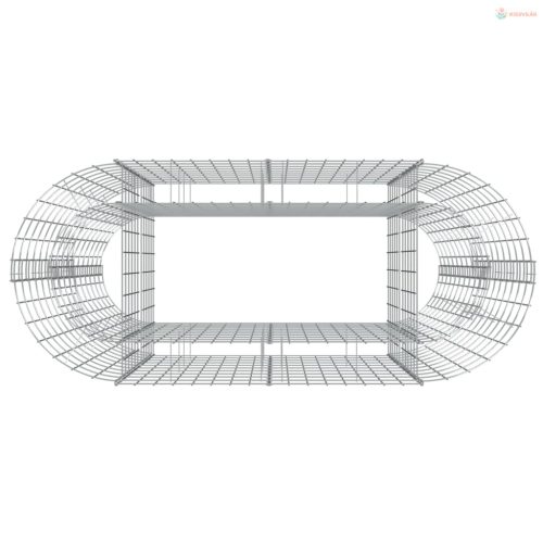 Horganyzott vas gabion magaságyás 120x50x100 cm