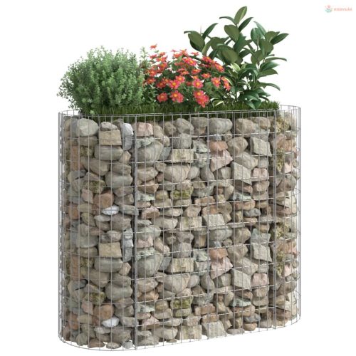Horganyzott vas gabion magaságyás 120x50x100 cm