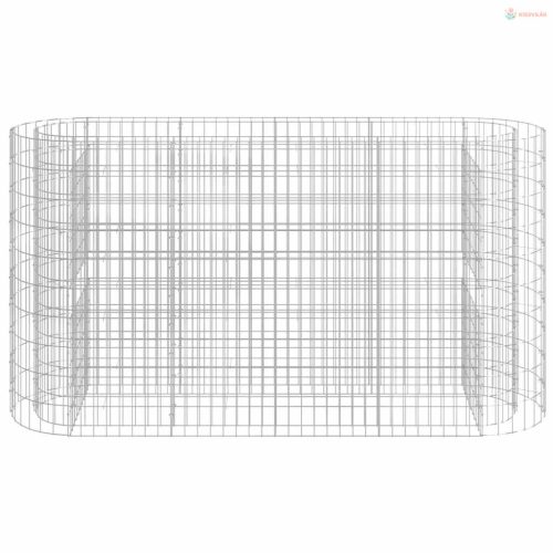 Horganyzott vas gabion magaságyás 190x50x100 cm