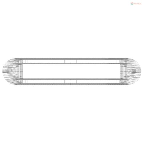 Horganyzott vas gabion magaságyás 260x50x100 cm