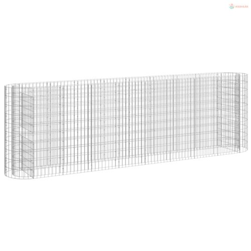 Horganyzott vas gabion magaságyás 330x50x100 cm