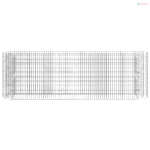 Horganyzott vas gabion magaságyás 330x50x100 cm
