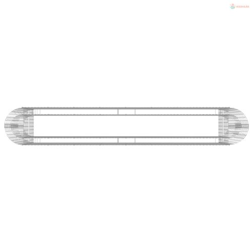 Horganyzott vas gabion magaságyás 330x50x100 cm