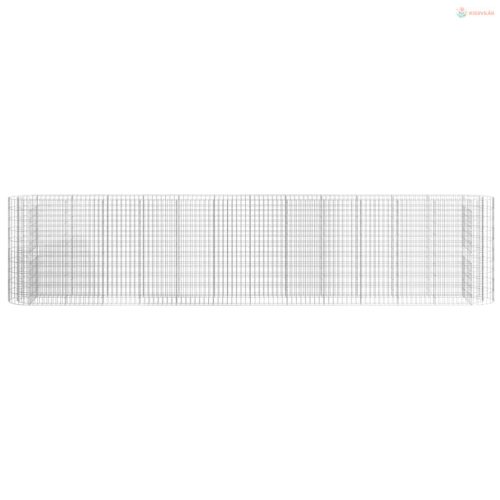 Horganyzott vas gabion magaságyás 470x50x100 cm